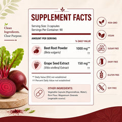Capsula abierta de QNJIX Nutrise Beetroot mostrando contenido vegetal seguro