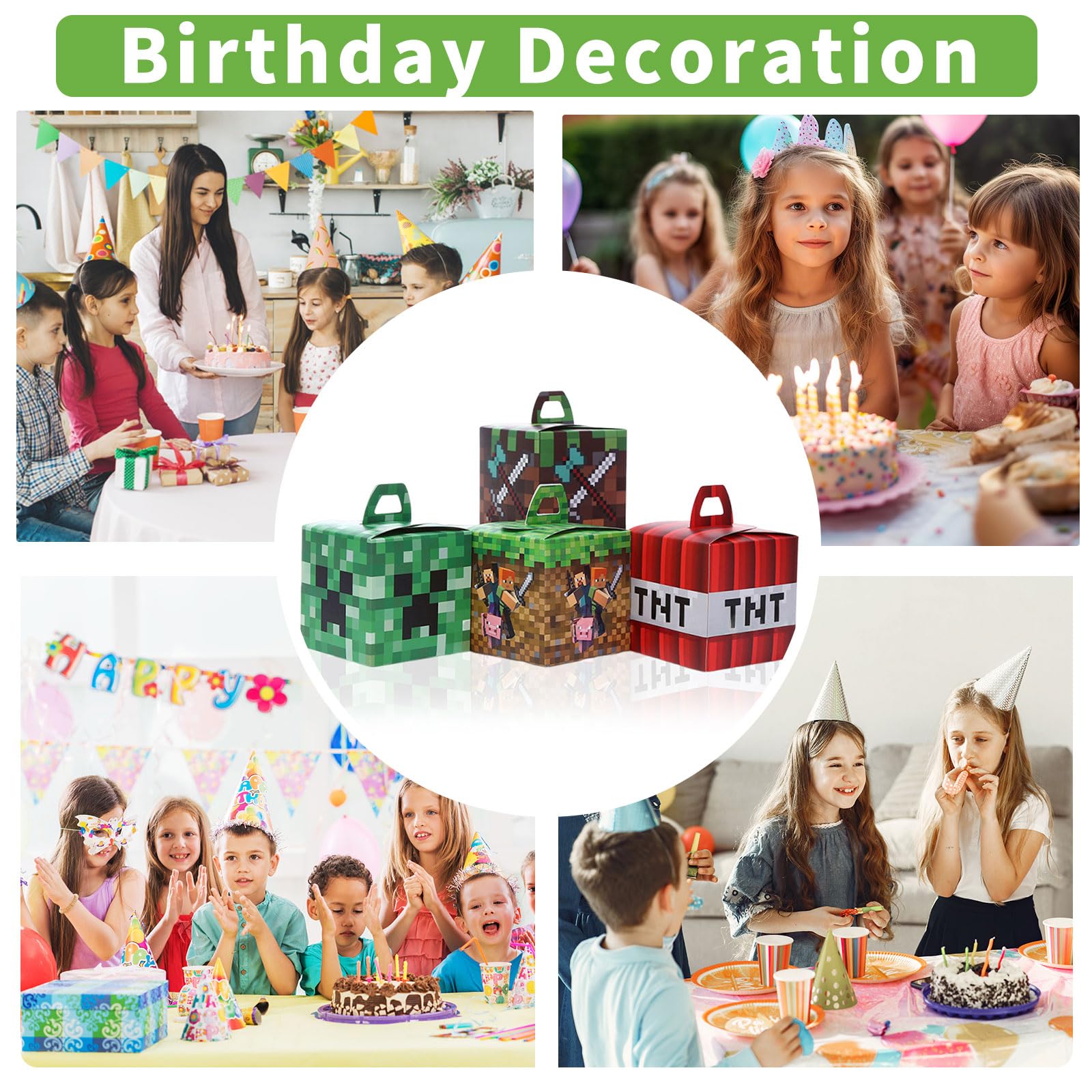 QOQXQOOH ambientación en mesa de fiesta mostrando uso decorativo