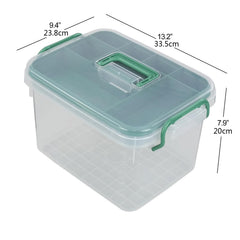 Qskely caja en uso como botiquín en cocina mostrando su accesibilidad y orden