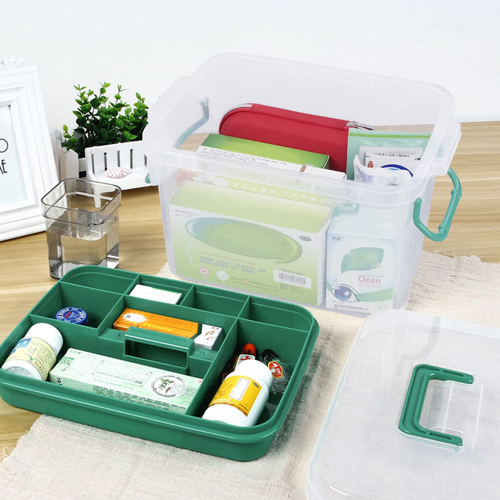 Qskely primer plano de la bandeja separadora extraíble para organizar pequeños artículos