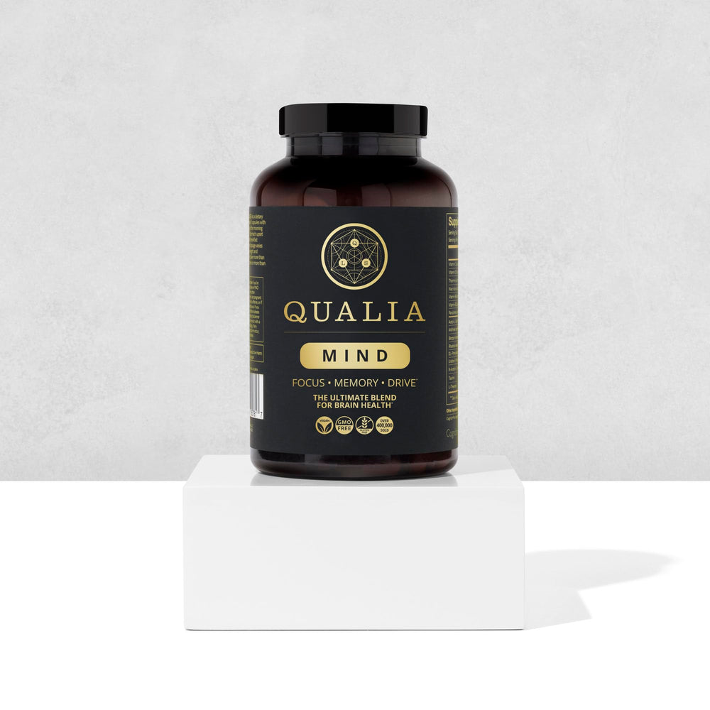 QUALIA LIFE SCIENCES etiqueta nutricional en primer plano, evidencia transparencia