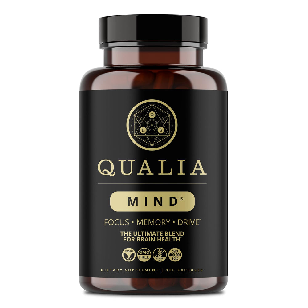QUALIA LIFE SCIENCES Qualia Mind envase frontal, presenta confianza y claridad
