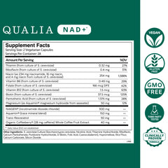 QUALIA LIFE SCIENCES cápsulas en primer plano mostrando textura y absorción