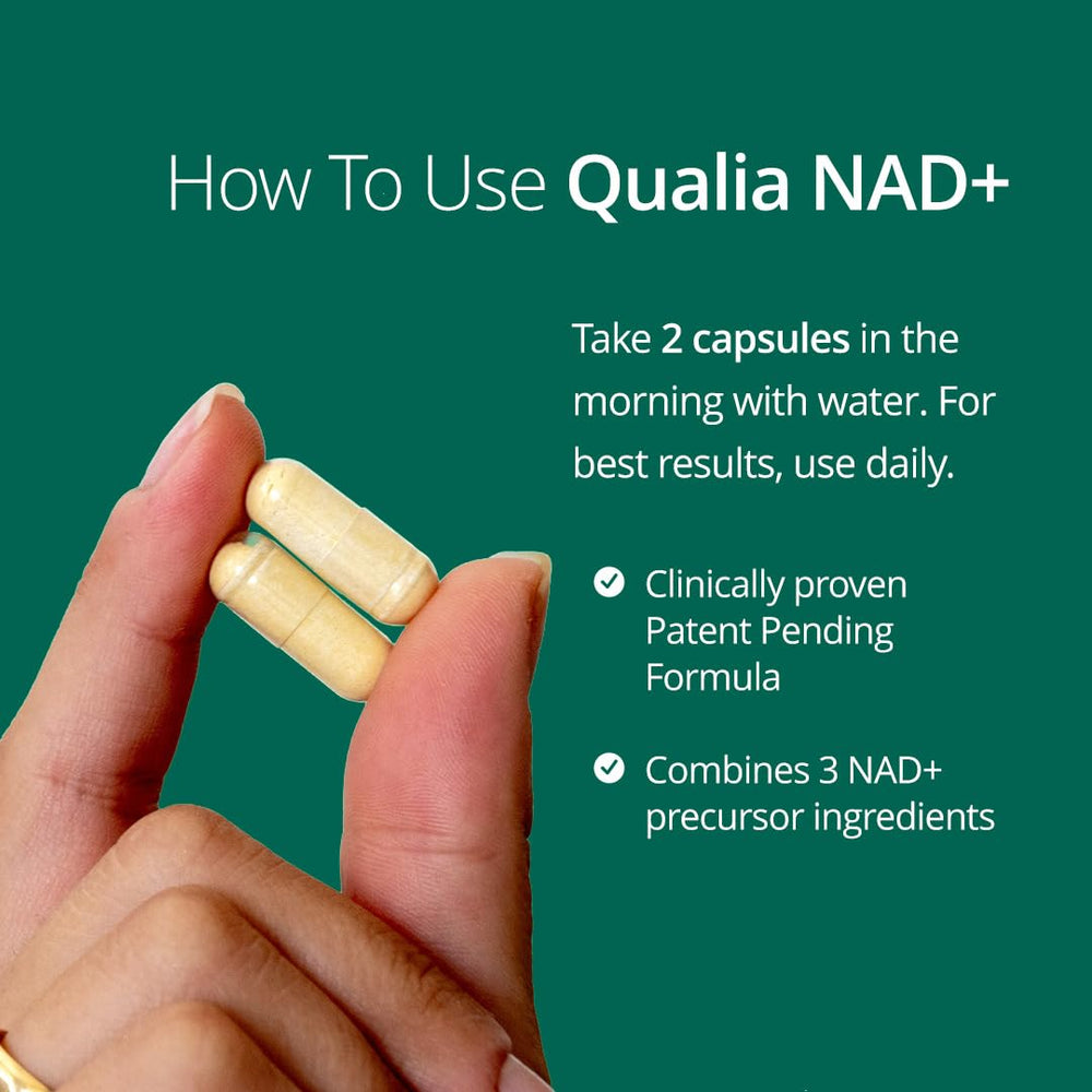 QUALIA LIFE SCIENCES ingredientes dispersos resaltando mezcla de precursores