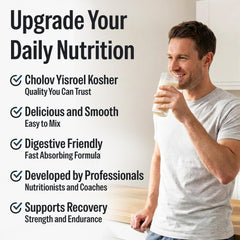 Qualify Tnuva cuchara medidora comparada con porción, control exacto de proteína