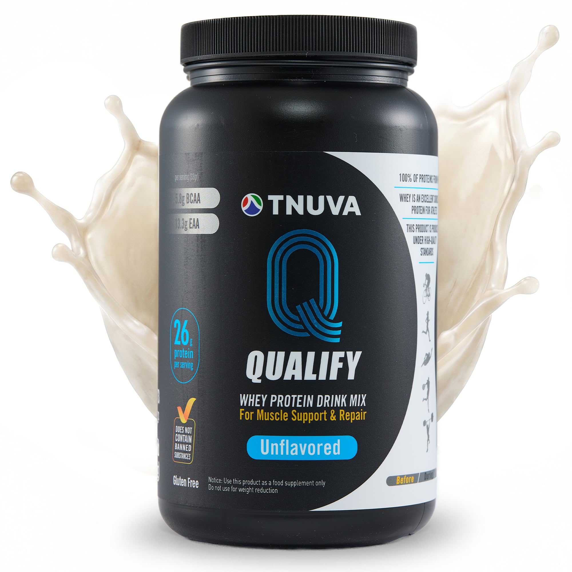Qualify Tnuva empaque frontal mostrando diseño y pureza del producto