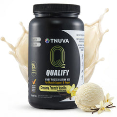 Qualify Tnuva frente del envase mostrando contenido y sabor, confianza inmediata