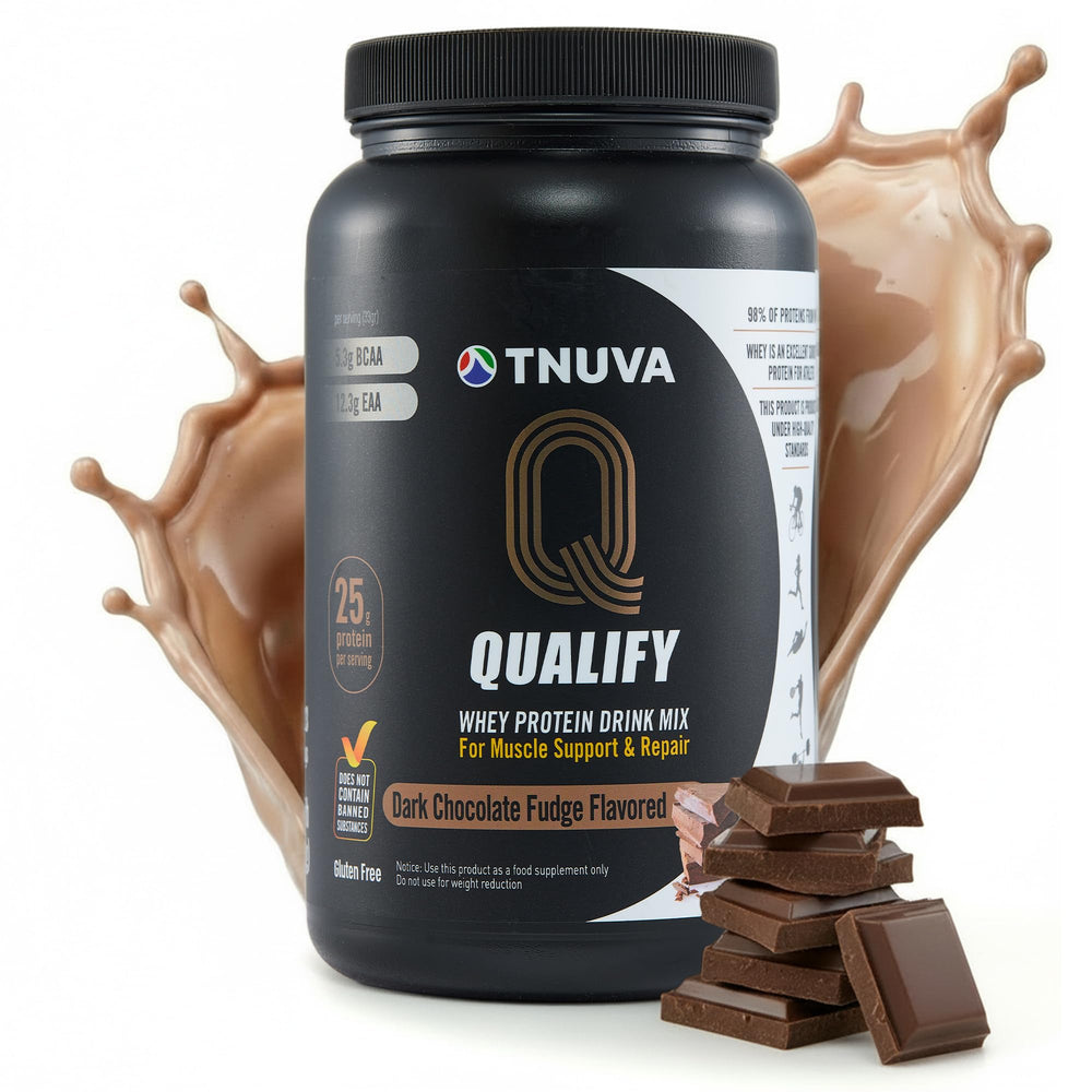 Qualify Tnuva tarro frontal mostrando etiqueta y beneficio proteína clara
