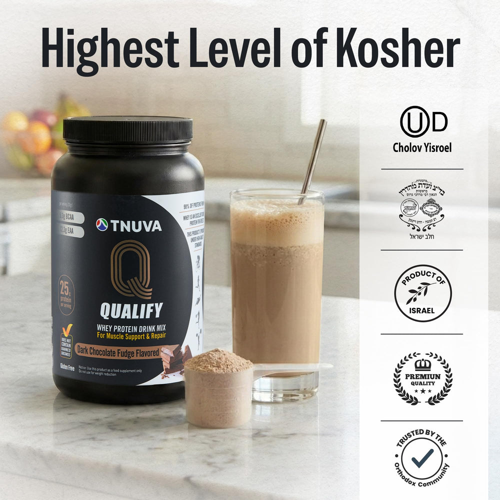 Qualify Tnuva incorporado en brownie proteico, alternativa baja carbohidratos