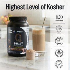 Qualify Tnuva incorporado en brownie proteico, alternativa baja carbohidratos