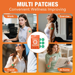 QualiLife parche junto a una moneda para comparar tamaño y portabilidad
