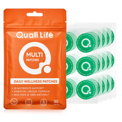 QualiLife frontal del envase mostrando 30 parches convenientes