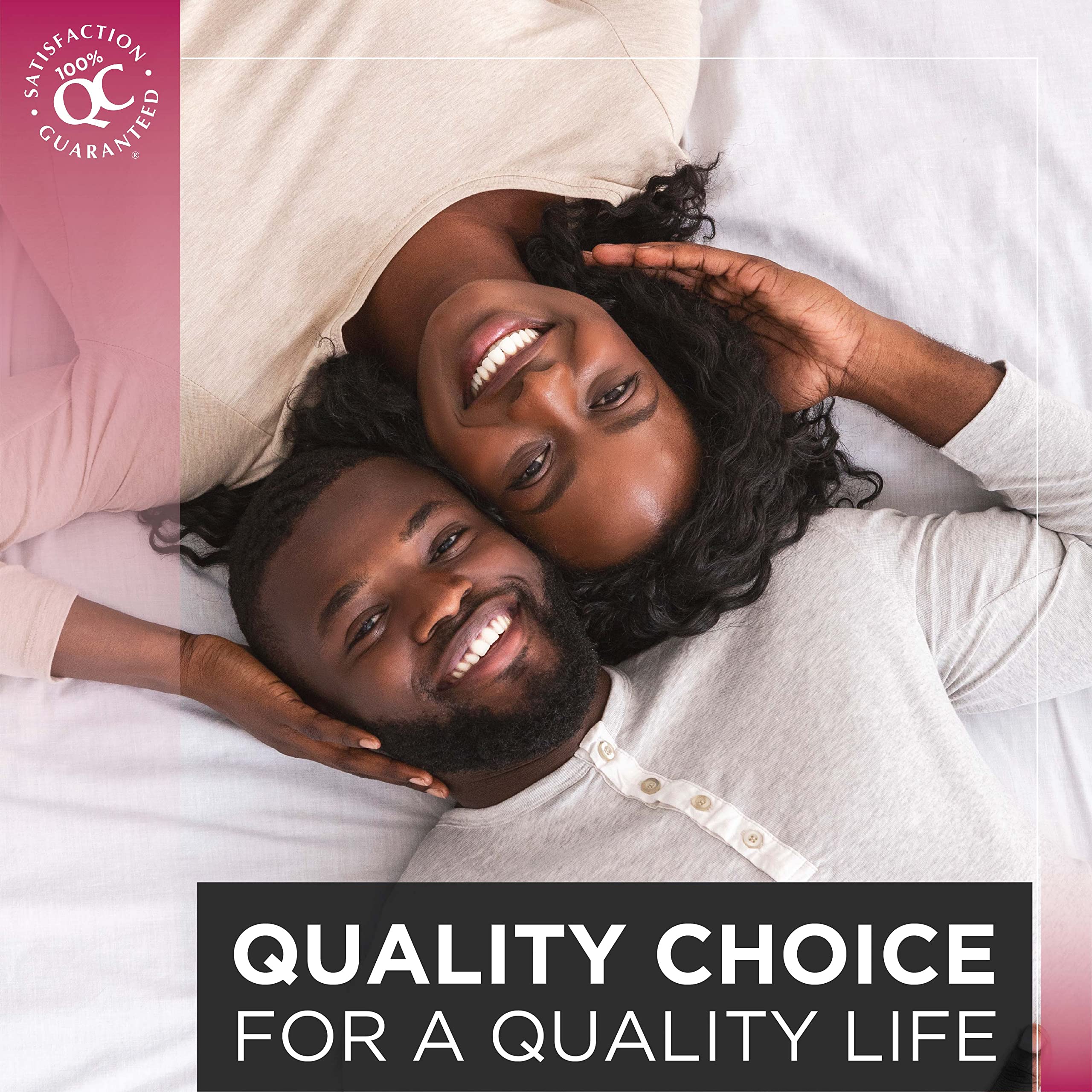 Quality Choice etiqueta con información nutricional y beneficios de alta potencia