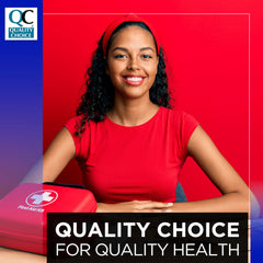 Quality Choice etiqueta con instrucciones y concentración 70% visible