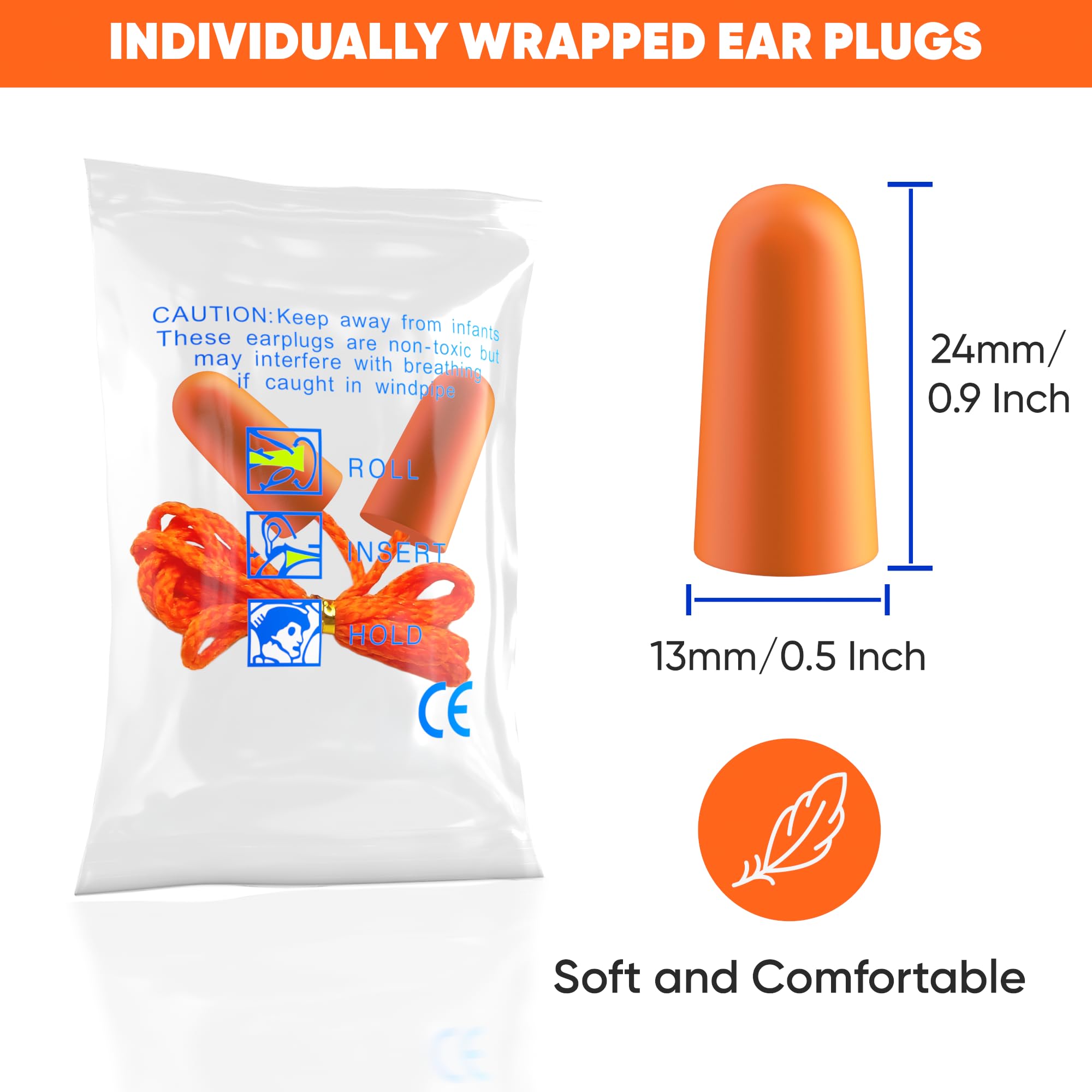 Quality Plugs by Rips textura de espuma suave para confort prolongado