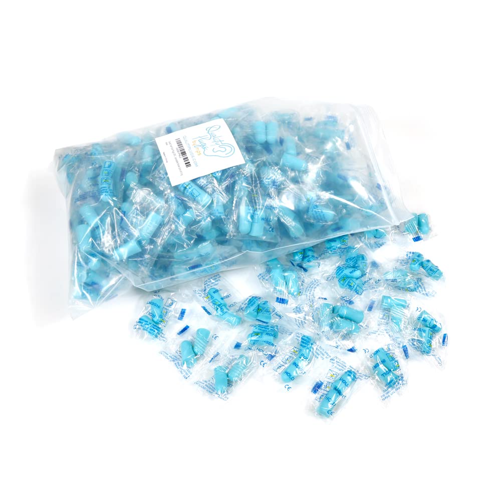 Quality Plugs by Rips: frontal del empaque azul mostrando cantidad y NRR, protección clara