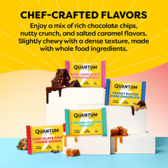 Quantum Energy Squares ingredientes: frutos secos y semillas para nutrición limpia