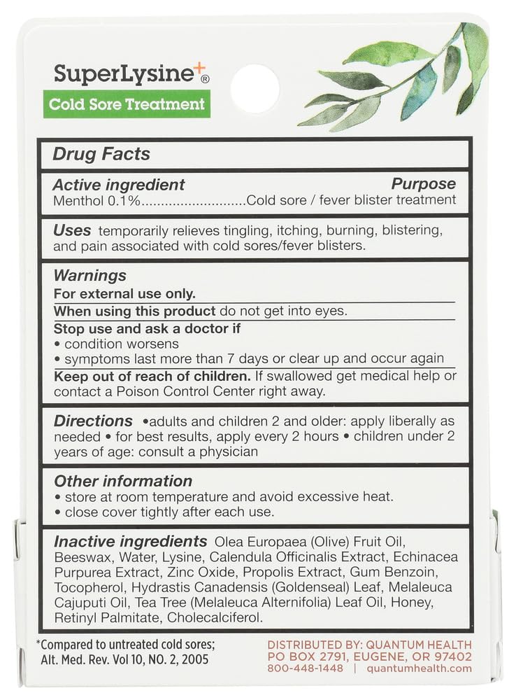 Quantum Lisina Súper Crema 7 g, textura sedosa que se absorbe rápido.