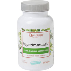 Quantum Super Immune Plus Lysine capsules bottle, daily immune support option.