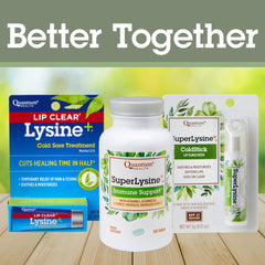 Cera y aceites del Quantum SuperLysine mostrando ingredientes hidratantes y nutritivos