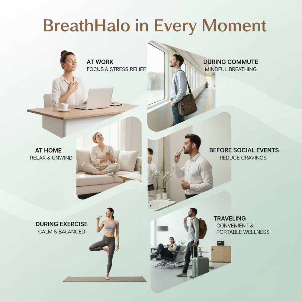 Quany Life BreathHalo cápsulas de menta recargables para sensación refrescante