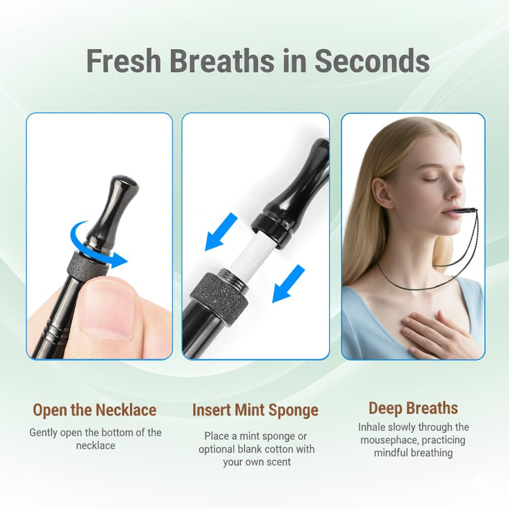 Quany Life BreathHalo comparación de tamaño para llevar a diario