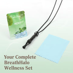 Quany Life BreathHalo en ambiente lifestyle como accesorio calmante