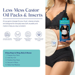 QUEEN OF THE THRONES pack en uso sobre abdomen relajado, permite movimiento ligero