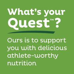 Quest Apple Pie imagen de etiqueta nutricional con datos de proteína y fibra