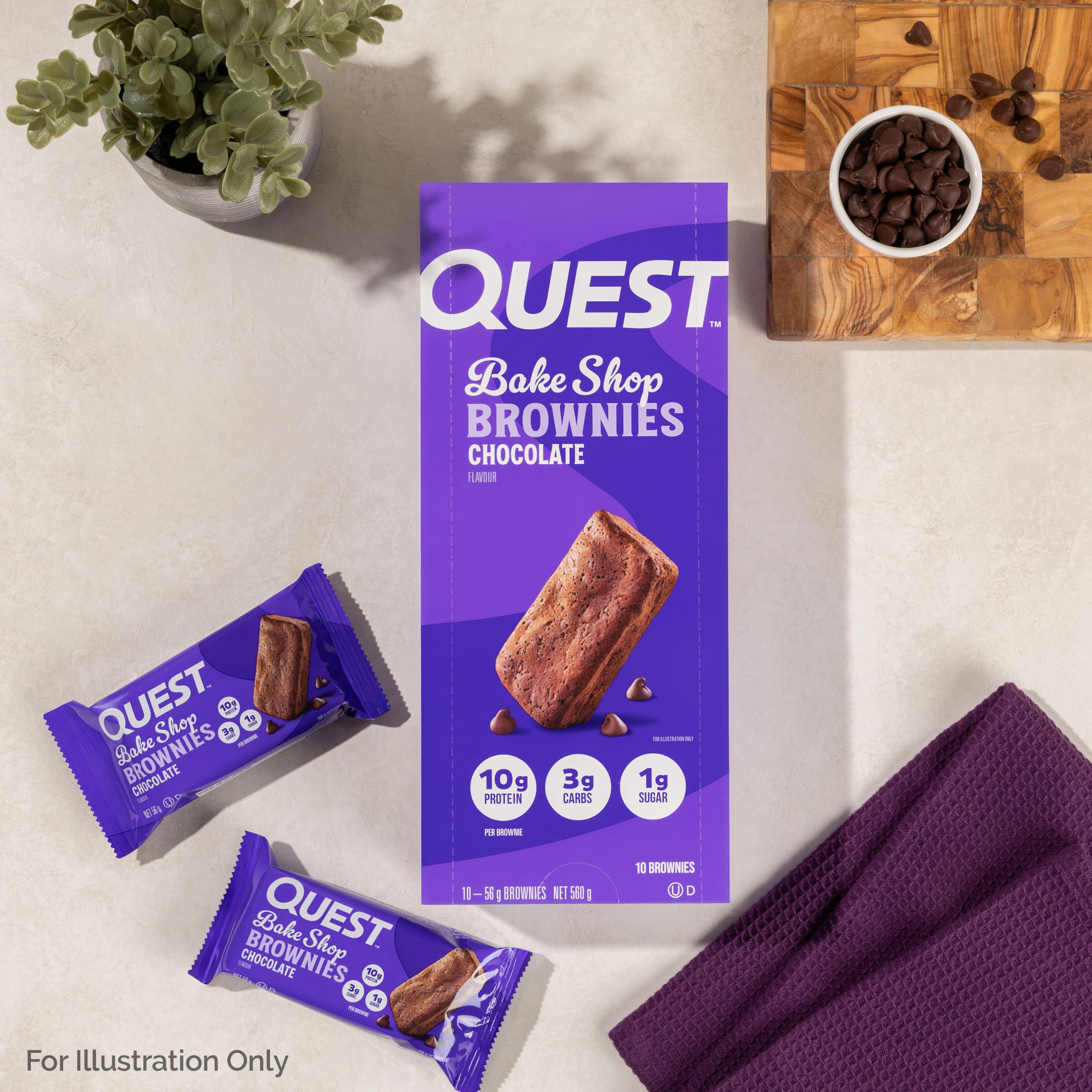 Quest foco en ingredientes y etiqueta para revisar proteína y azúcares