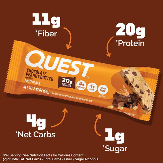 Quest corte interno textura y relleno para apreciar fibra y proteína