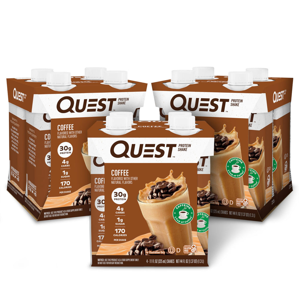 Quest botella frontal mostrando etiqueta y conveniencia
