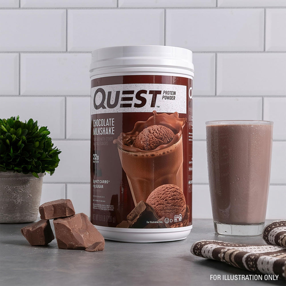 Quest etiqueta nutricional enfocada en 2 g carbohidratos netos y <1 g azúcar