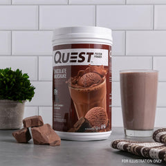 Quest etiqueta nutricional enfocada en 2 g carbohidratos netos y <1 g azúcar