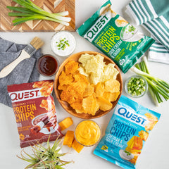 Quest etiqueta con ingredientes y valor nutricional visible