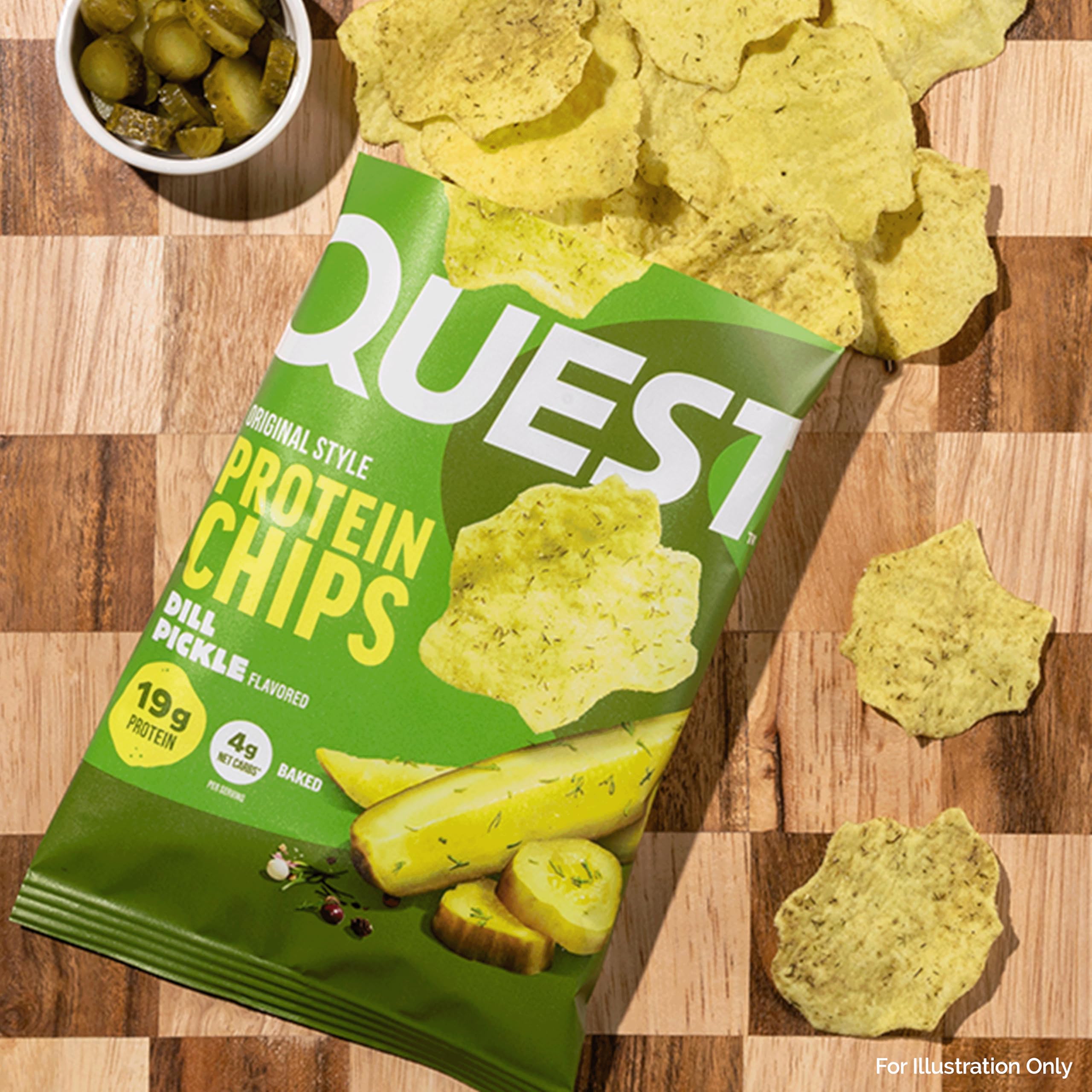 Quest etiqueta nutricional mostrando 19 g proteína y bajo carbohidrato informativo