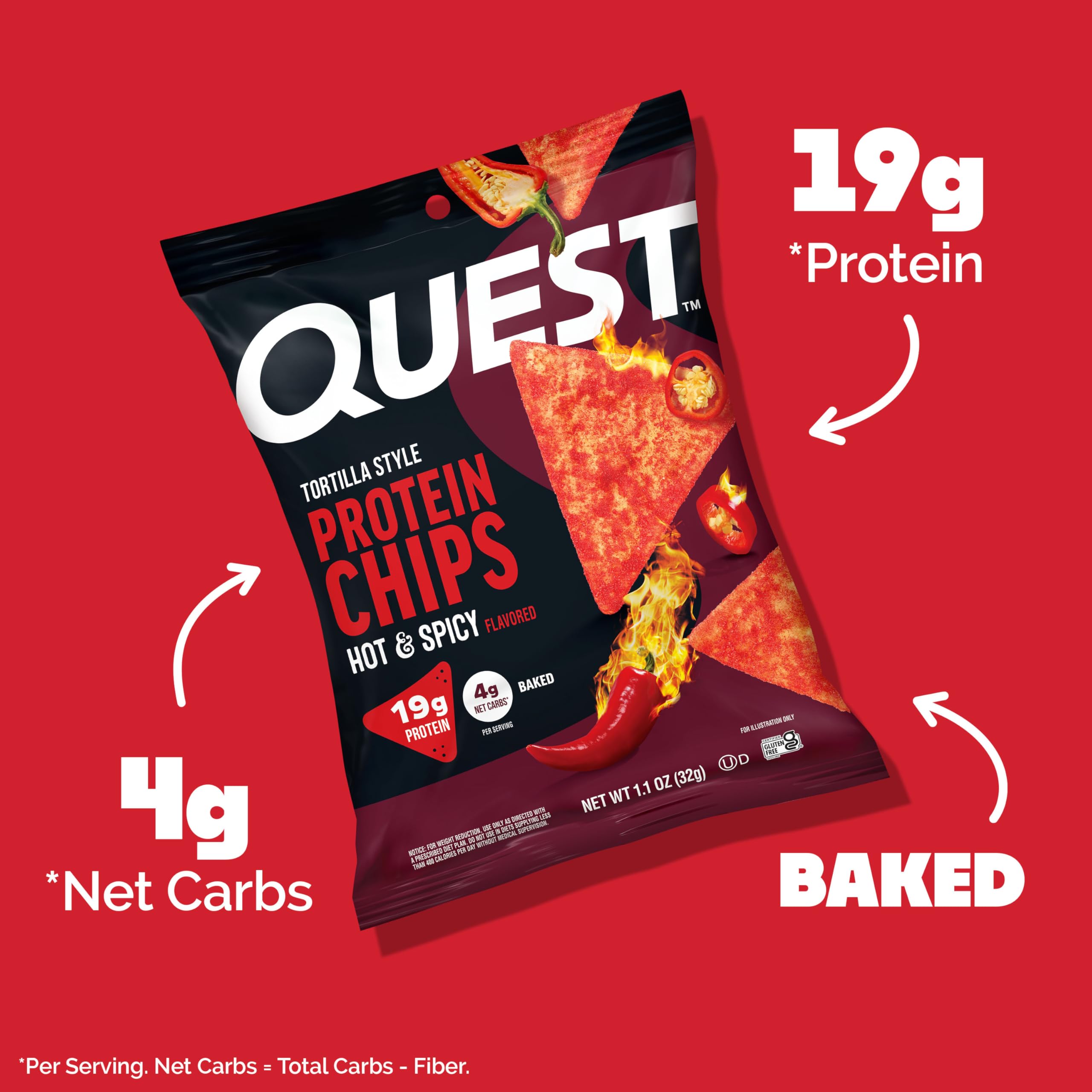 Quest bolsa abierta con chips dentro, lista para llevar y disfrutar en cualquier lugar