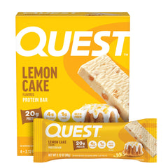 Quest empaquetado frontal mostrando diseño y marca, conveniencia visual