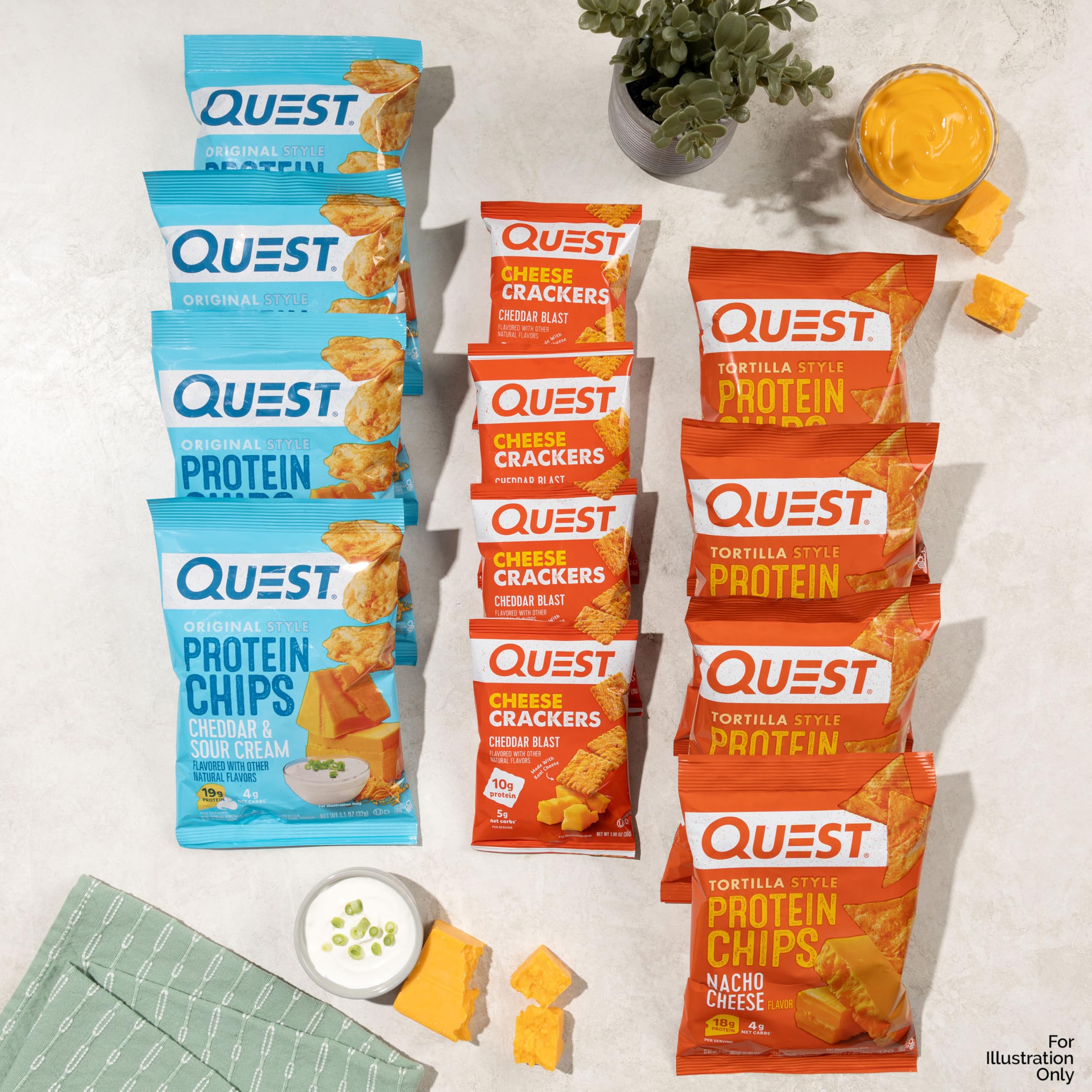 Quest paquete individual en mano para mostrar tamaño práctico y portátil