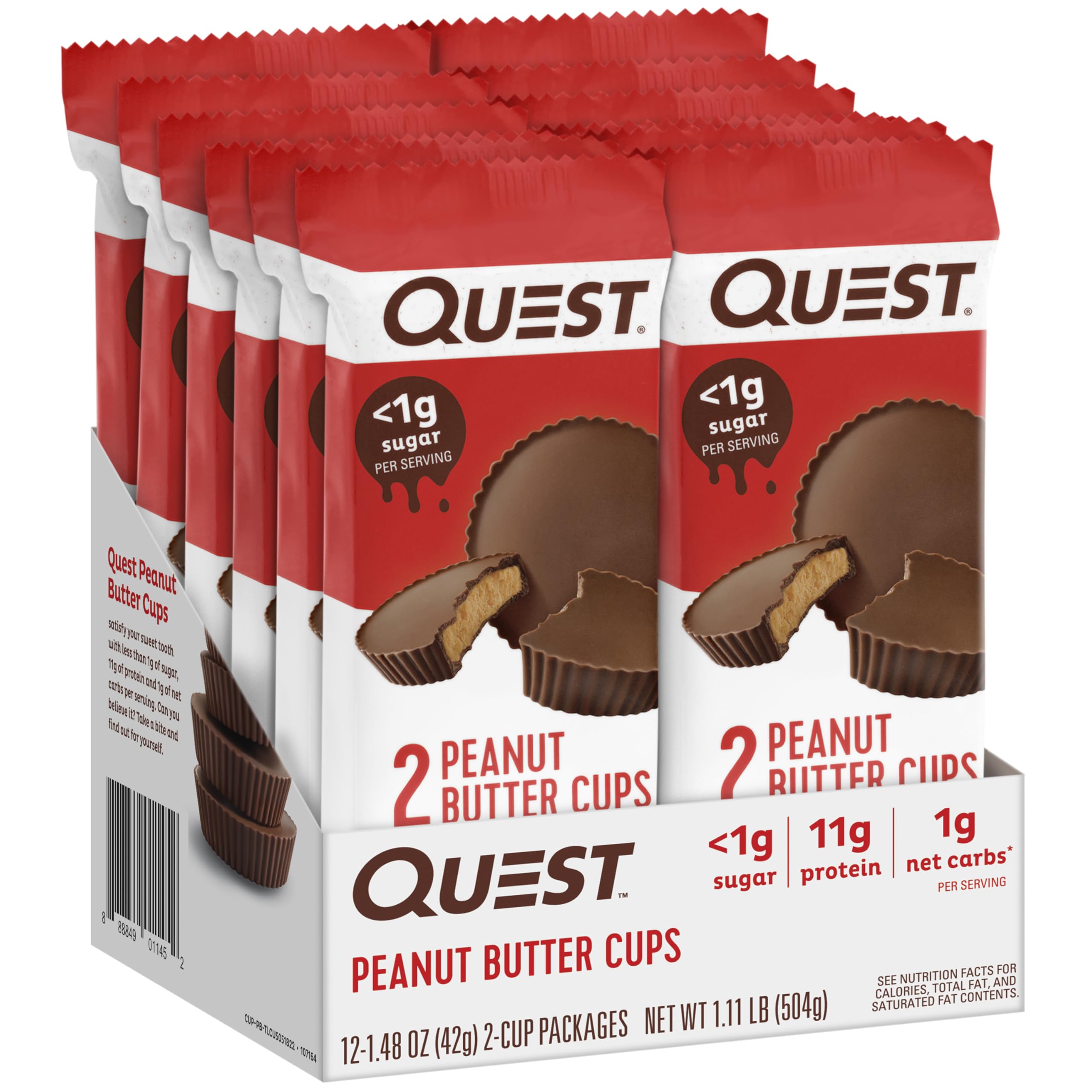 Quest paquete individual abierto listo para llevar y compartir beneficio práctico