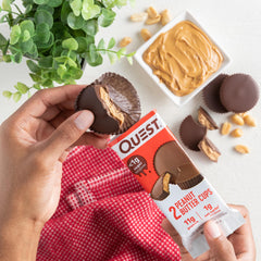 Quest etiqueta de ingredientes clara para verificar alérgenos y nutrientes
