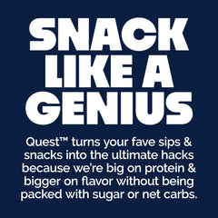 Quest chips ranch usadas como topping en ensalada aportando crujido y 19 g proteína