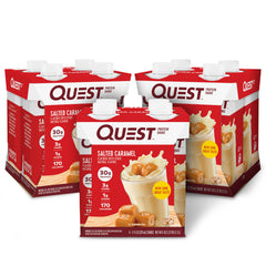 Quest frente del empaque mostrando pack y beneficio de proteína alta