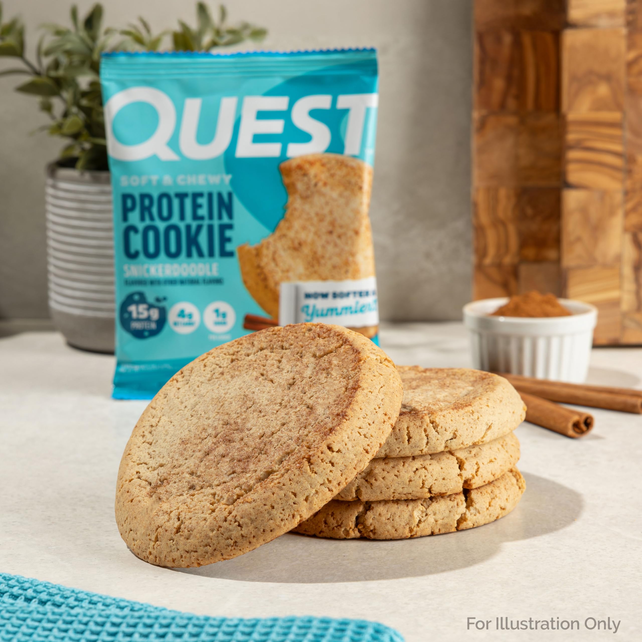 Quest galleta snickerdoodle envoltorio individual práctico para llevar