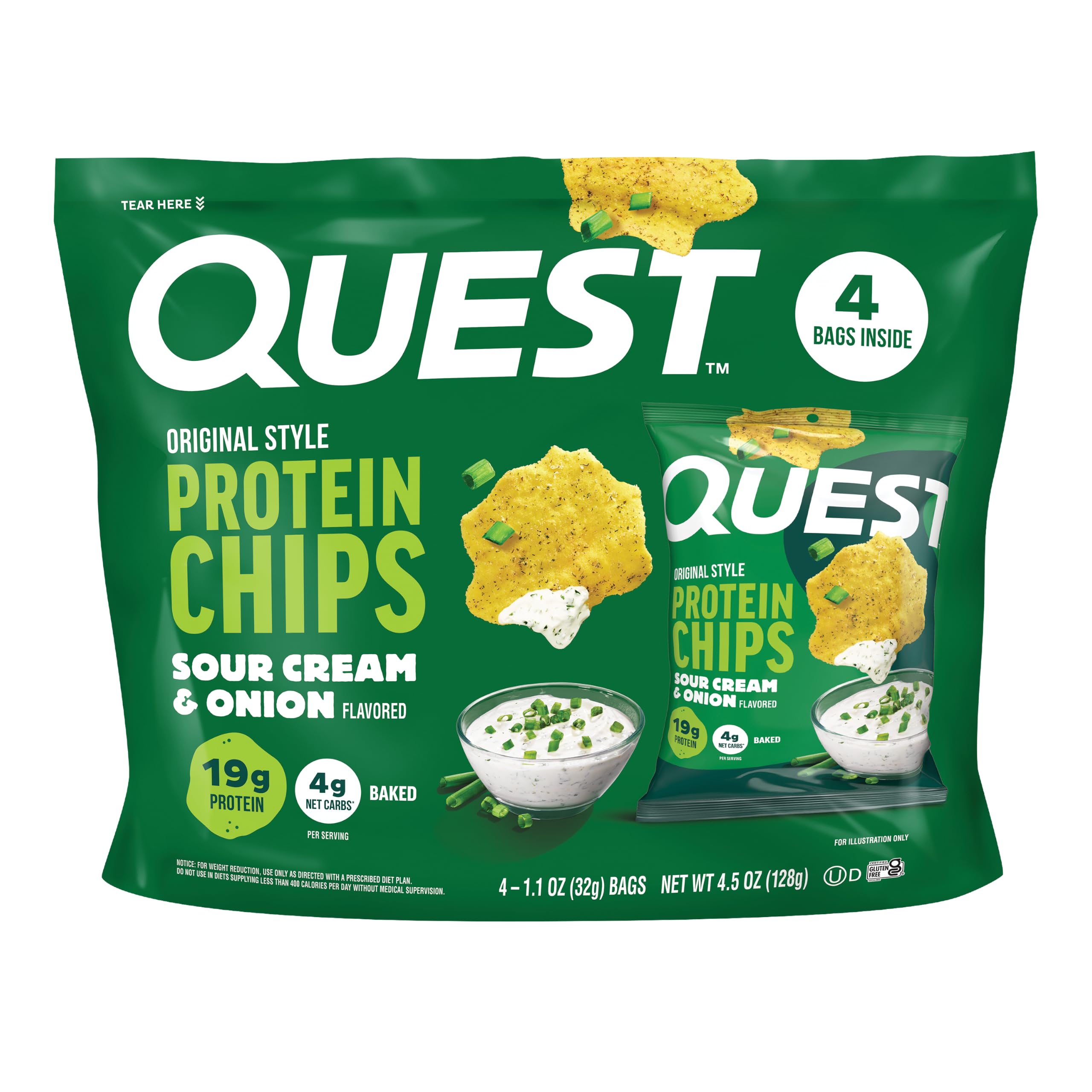 Quest empaque frontal mostrando marca y sabor, conveniencia inmediata