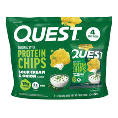 Quest empaque frontal mostrando marca y sabor, conveniencia inmediata