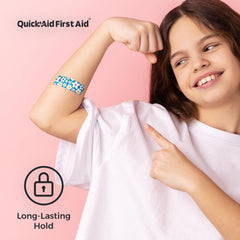 Quick Aid First Aid comparación de tamaños del surtido para distintas heridas