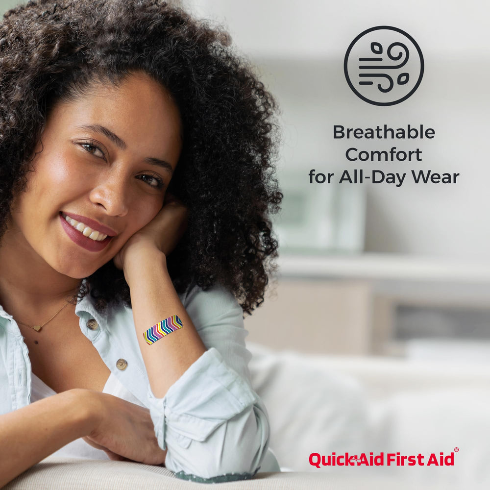 Quick Aid First Aid envoltura individual que preserva la limpieza y facilita transporte