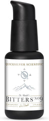 Quicksilver Dr. Shade's Bitters No. 9 vista frontal, etiqueta clara y formato práctico