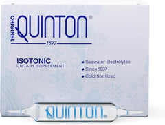 Quicksilver Scientific ampolla frontal mostrando etiqueta y vidrio, fácil dosificación